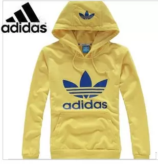 adidas coton veste mode hoodie pas cher 2012-2019U jaune bleu